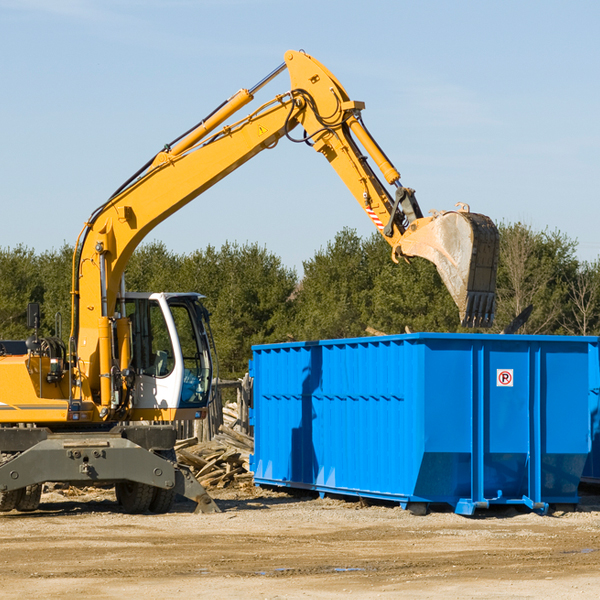 are there any restrictions on where a residential dumpster can be placed in Plant City